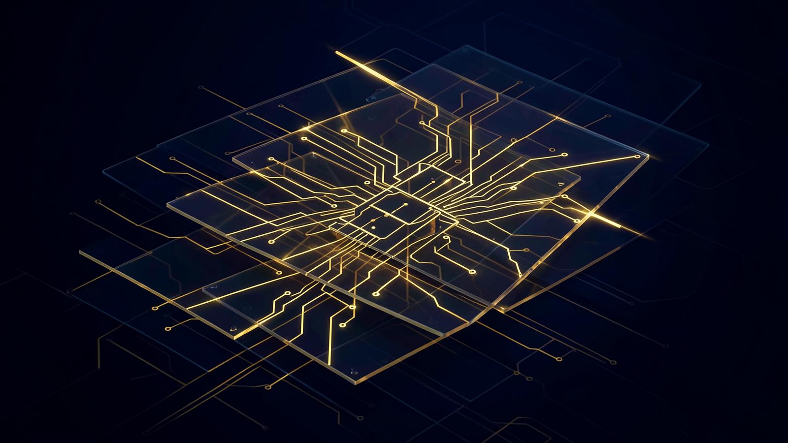 Abstract visualisation of QB smart-contract infrastructure on BNB Smart Chain